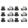Miniatyrbillede 5 af 5: 6 Sæt Joystick Sensor Spillekonsol Modul X Y Dobbelt Akse Udskiftningssæt Kit KY?023