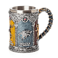 Miniatyrbild 1 av 5: Game of Thrones Mugg Bägare Rostfritt Stål Resin Vinglas color4