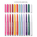 Miniatyrbilde 4 av 5: 12 stk./sett 0,2 g Eyeliner Penn Hurtigtørkende Ikke-gradient Matt Eyeliner Gel Vanntett Øyeblyant for Skjønnhet QinHai