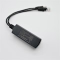 Miniatyrbilde 3 av 5: Gigabit Mini PoE Splitter 10/100/1000Mbps POE Splitter DC Utgang 12V Power over Ethernet IEEE 802.3af for IP Kamera Svart