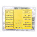 Pikkukuva 1 / 5: 100 kpl Kellon putkitanko Alloy Kellon rannekkeen lukko Linkki tappi Yhdistävä akseli 0,9 mm 10–28 mm