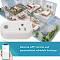 Miniatyrbillede 4 af 5: for Matter Smart Socket Mini 15A for Matter WiFi Smart Plug AC 85 Smart Home App Fjernbetjening Timing