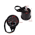 Miniatyrbilde 3 av 5: Universal Motorsykkel Speedometer LED Digitalt Turteller Krystall Instrument Måler Kilometerstand med Drivstoffmålerindikator