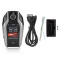 Universal TK800+ LCD Touch Screen Smart Key Fjärrkontroll Nyckellös Start för Alla Modeller med Start Stop Motor Knapp Silver