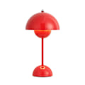 Miniatyrbilde 1 av 5: Sopp Blomsterknopp Oppladbare LED Bordlamper Skrivebord Nattlampe for Soverom Nattlys Enkel Moderne Dekorasjon Rød