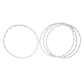 Miniatyrbilde 2 av 5: 4 stk. Felgbeskyttelsesring Stilfull Slitesterk Felgkantbeskyttelsesring for 19-tommers Hjul Erstatning for Tesla Model Y Hvit
