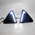 Miniatyrbilde 2 av 5: Bil Dagslys DRL LED Tåkelysdeksel med Gule Blinklysfunksjoner for Focus 3 MK3 2012-2015