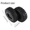 Miniatyrbillede 5 af 5: 4 STK 120mm 2.2 Beadlock Fælgbælte Dæksæt til 1/10 RC Crawler Bil Axial SCX10 Wraith Capra RR10 RBX10 TRX4
