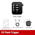 Miniatyrbild 3 av 5: För X3 Blixtutlösare Trådlösa Blixtar Utlösare TTL 2.4Ghz OLED Pekskärmsändare för Kamera