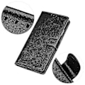 Miniatyrbillede 4 af 5: Til Nokia C02 Ko Læder Tekstur Telefon Cover Pu Læder Wallet Flip Stand Cover Black