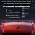 Miniatyrbild 3 av 5: Trådlös 3D-surround Bluetooth-högtalare för utomhusbruk Caixa de Bluetooth 200W Högeffekts Portabel Bas TWS/FM (Svart)