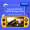 Miniatyrbild 5 av 5: RGB10 Max3 Retro Spelkonsol 16G+128G 5.0 Tum Handhållen Videospels Konsol för MAME PSP N64 Emulator C