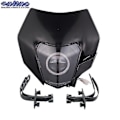 Miniatyrbilde 1 av 4: Motorsykkel LED Frontlykt Hovedlykt For Ktm Exc Excf Sxf Xc Xcw Xcf Mx Dirt Bike Universal Enduro Supermoto Kåpe F LED Black