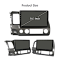 Miniatyrbillede 4 af 5: Til 2005-2012 10 tommer 2din Android 12 Bilradio Multimedieafspiller Navigation GPS Audio Stereo 4G Carplay