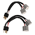 Miniatyrbillede 1 af 5: 2 stk. 9003 H4 Forlygter Ledningsnet Stik Adapter Han til Hun 2-vejs Splitter Ledninger til Lastbil Pickup LED Kabelstik