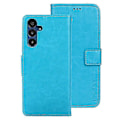 Miniatyrbilde 1 av 5: Passer for Samsung Galaxy A15 5G Deksel Crazy Horse Tekstur Lær Lommebokdeksel-C6 Sky Blue