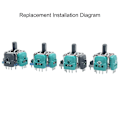 Miniatyrbild 5 av 5: 20 Par 3D Analog Stick Mini Switch Sensormodul för Gamepad Hall Effect Potentiometer Pro