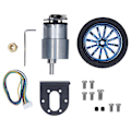 Pikkukuva 1 / 5: Encoder-moottorisarja 6 mm:n akselilla ja kiinnityskannattimella älyautoon, robotti-DIY DC6V JGB37?520600RPM