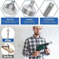 Miniatyrbilde 3 av 5: SDS Plus Jordspyd Driver for Alle SDS Plus Borhammere Stål, Kraftig SDS Plus Jordspyd Bits Driver Socket for Borhammer (Flat)