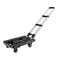 Miniatyrbillede 1 af 5: 5 Hjul Folde Bagagevogn Trolley Skridsikker Slidstærk Manuel Foldbar Sækkevogn til Shopping Rejser 2.8in 360 Universalhjul