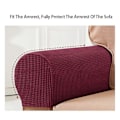 Miniatyrbilde 3 av 5: 2 STK Myke Stretch Plysj Armlenetrekk, Stretch Armlenetrekk for Stoler/Sofaer, Sofa Armtrekk, Lyseblå