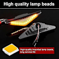 Miniatyrbillede 2 af 5: Flydende Side Blinklys LED Dynamisk Side Markør Blinklys Indikator Lampe Til Ford Mondeo 3 Mk3 Focus 1 Mk1 2pcs No Dynamic
