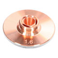 Miniatyrbillede 1 af 5: Laserdyse Skæremaskine Hovedskærer Dobbelt Optisk Fiber Forkromet Kobber 1,6 mm / 0,06 tommer Apertur