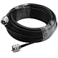 Pikkukuva 2 / 5: 15M UHF Koaksiaalikaapeli RG58 Koaksiaalikaapeli PL259 Kaapeli 50 Ohmia CB Radioantennikaapeli UHF Uros - UHF Uros Alhainen Häviö UHF