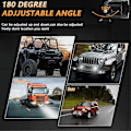 Miniatyrbilde 1 av 5: 2 STK 6 Tommers LED Lys Bar, 80W Tåkelys Off Road Lys Arbeidslys Bar for Lastebil SUV ATV Båt Motorsykkel, Hvitt Lys