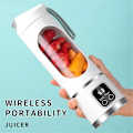 Miniatyrbild 4 av 5: Portabel Blender Elektrisk Juicepress Fruktmixer USB Uppladdningsbar Smoothie Mini Blender Personlig Juicepress 12 Knivar 3 Växlar C