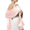Miniatyrbild 5 av 5: Mjuk Satin Silkes Scarf För Kvinnor Gray
