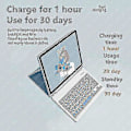 Miniatyrbillede 3 af 4: Etui med tastatur til iPad 9.7 tommer 2017 2018 5. 6. generation Blue