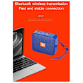 Pikkukuva 5 / 5: 166 Mini Kannettava Langaton Bluetooth-kaiutin, Monitoiminen Kannettava Mini Kaiutin Tukee USB TF-korttia FM-radiota Musta