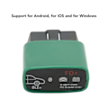 Miniatyrbild 4 av 5: För VLinker FD V2.2 OBD2 Scanner Bluetooth4.0 Säker Hög Noggrannhet Motor Kodläsare Bil Diagnostikverktyg