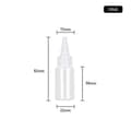 30 st Plast Kläm Droppflaska 5-250ml Transparent Spetsmunstycke Plast Klämbar Underflaska Delad 10ml