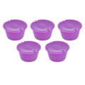 Pikkukuva 4 / 5: 5 kpl 50 ml kahvikapseli uudelleenkäytettävä kahvisuodatinkuppi lusikalla DOLCE GUSTO -kahvinkeittimelle, violetti