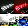 Miniatyrbillede 5 af 5: 6 stk. Fleksibel Vandtæt 15 LED Strip Undervognslys Bil Motor Lampe Tape 12v Hfmqv Blue