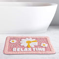 Miniatyrbild 5 av 5: Tflycqpink Daisy Blomma Badrumsmattor Halkfria Duschmattor Badmatta För Badkar Utomhusområde Mattor Sovrum Vardagsrum Köksmattor Dörrmatta