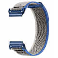 Miniatyrbillede 3 af 5: Til Coros Vertix 2 / Garmin Fenix 7X / 6X / 5X 26mm Trail Loop Nylonbånd Blød Urrem - R Blue  Grey Blue