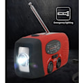 Miniatyrbild 5 av 5: Multifunktionell Solradio Handdriven Vevradio/Nödradi och Powerbank med Tändstift och Solladdare - 2000Ah orange