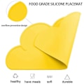 Miniatyrbild 3 av 5: Barnunderlägg - Silikon Molnform Underlägg Halkfritt Underlägg För Bebisar Småbarn, återanvändbara Underlägg Yellow