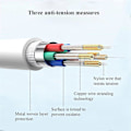 Miniatyrbilde 5 av 5: Car Carplay-kabel USB A til USB C for Carplay USB C-ledning Billaderkabel Ledningserstatning 3FT