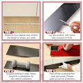 Miniatyrbilde 2 av 5: Sparkeplate i rustfritt stål, tåsparkbeskyttelse, sparkeplate for dør, bunnbeskyttelse for dør, kommersiell sokkelplate 4x102 tommer