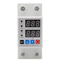 Miniatyrbillede 2 af 5: Over- og underspændingsbeskyttelsesenhed DIN-skinne Justerbar Dobbelt Display Digital Spændingsrelæ 240?300V