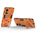 Miniatyrbild 2 av 5: Skal för Oppo A58 4g PC+TPU Stötsäkert Stativ Mobilskal Orange