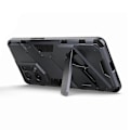 Miniatyrbilde 4 av 5: For Oppo Find X5 Godt Beskyttet Anti-ripe Hard PC + Myk TPU Mobiltelefon Deksel Stativ Dark Blue