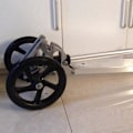 Miniatyrbild 2 av 5: 2 Stycken Scooterhjul 200 Mm Pu Material Hjul Tjocklek 30 Mm Abec-7 Lager, röd