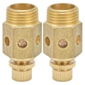 Miniatyrbilde 1 av 5: 2 stk. Pneumatisk lyddemper messing luftutblåsning justerbar strupetype demper lyddemper 1/2in PSC?04