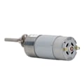 Pikkukuva 5 / 5: DC-vaihdemoottori, mikro, suuri vääntö, nopeuden alennusturbiini, itselukittuva, palautuva kierukkavaihdekotelo 24V M6x50mm laipalla, 66 RPM
