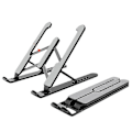 Miniatyrbillede 3 af 3: Foldbar Laptop Holder Justerbar Bærbar Desktop Laptop Stand (sort) (5-e-0) Black